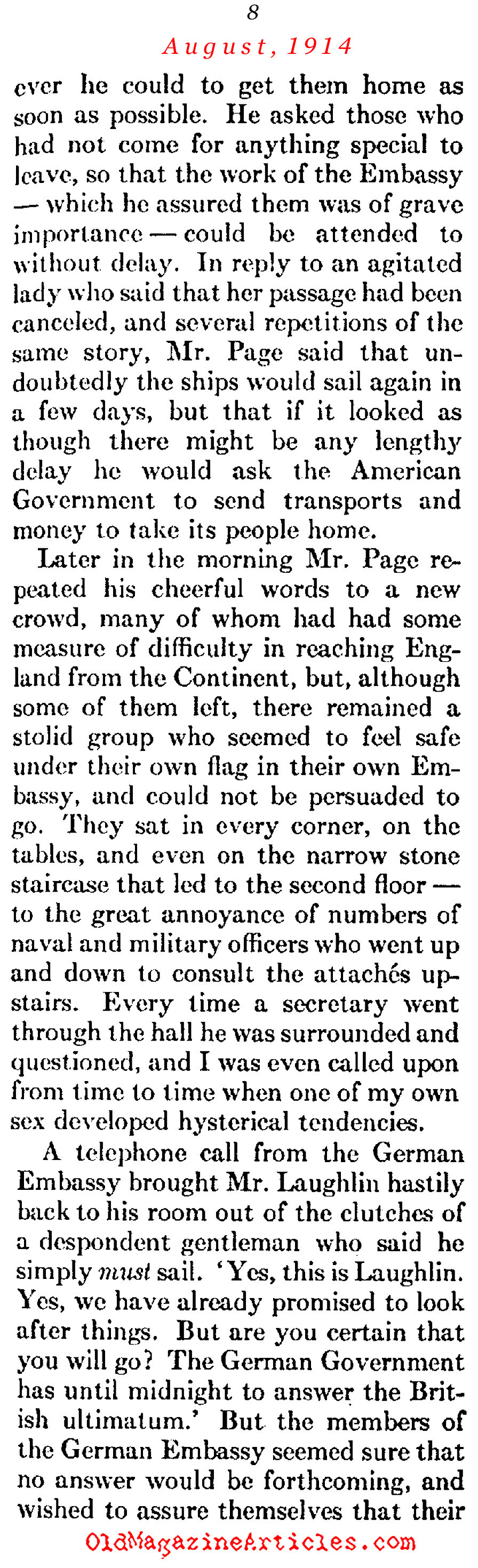 What the Stenographer Saw... (Atlantic Monthly, 1930)